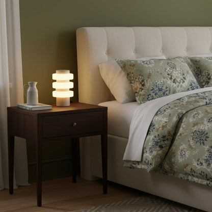 Saturn Travertine Table Lamp