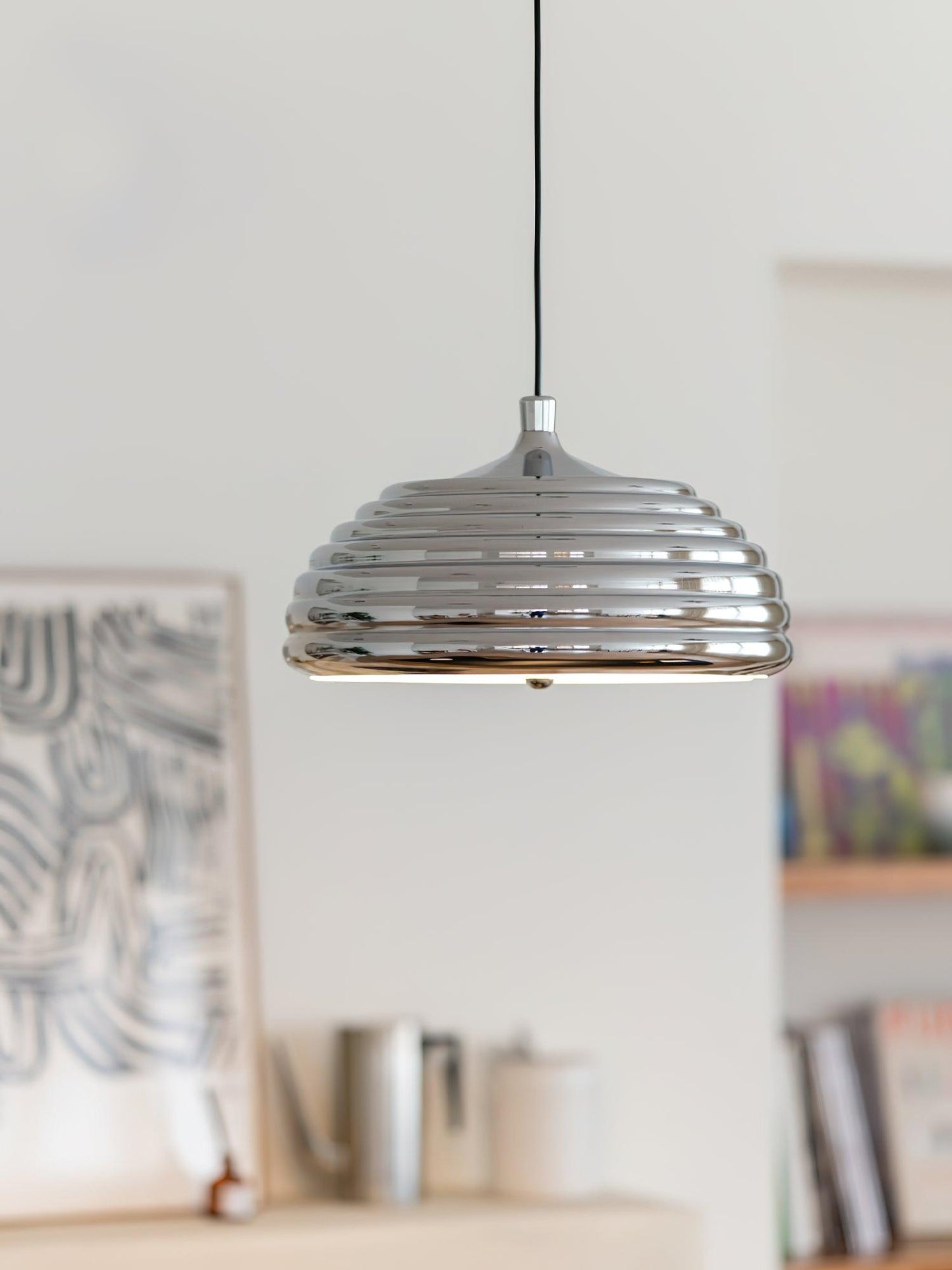 Saturno Chrome Droplight Pendant Lamp