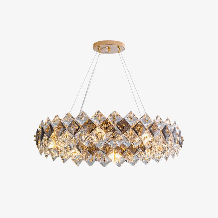 Scale Crystal Round Electrolier Chandelier