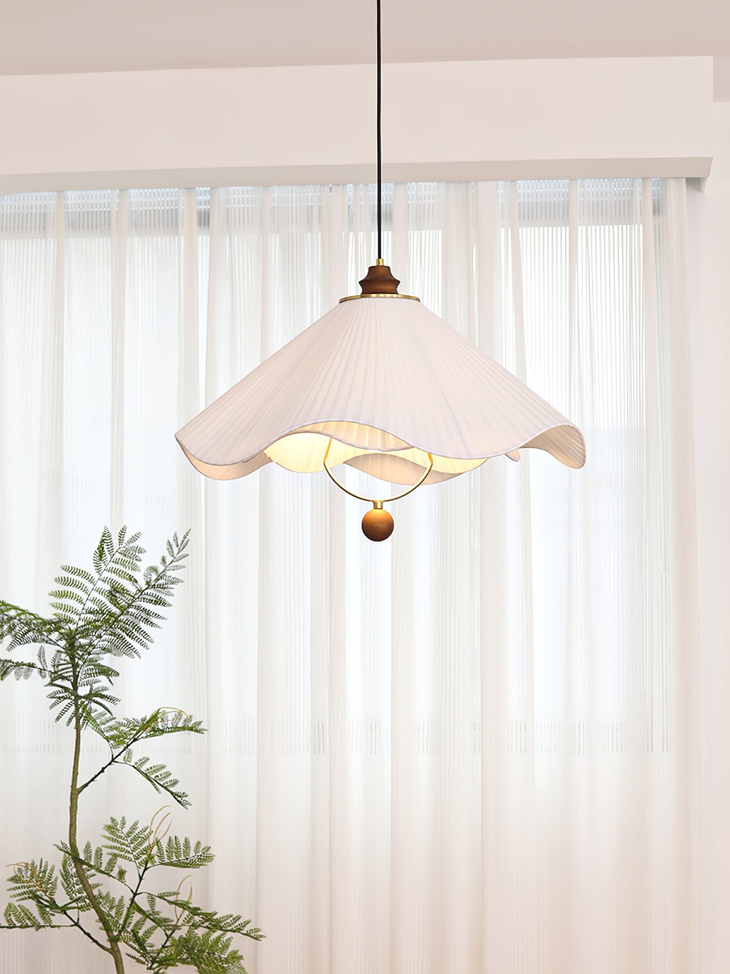 Scallop Edge Drop light Pendant Light