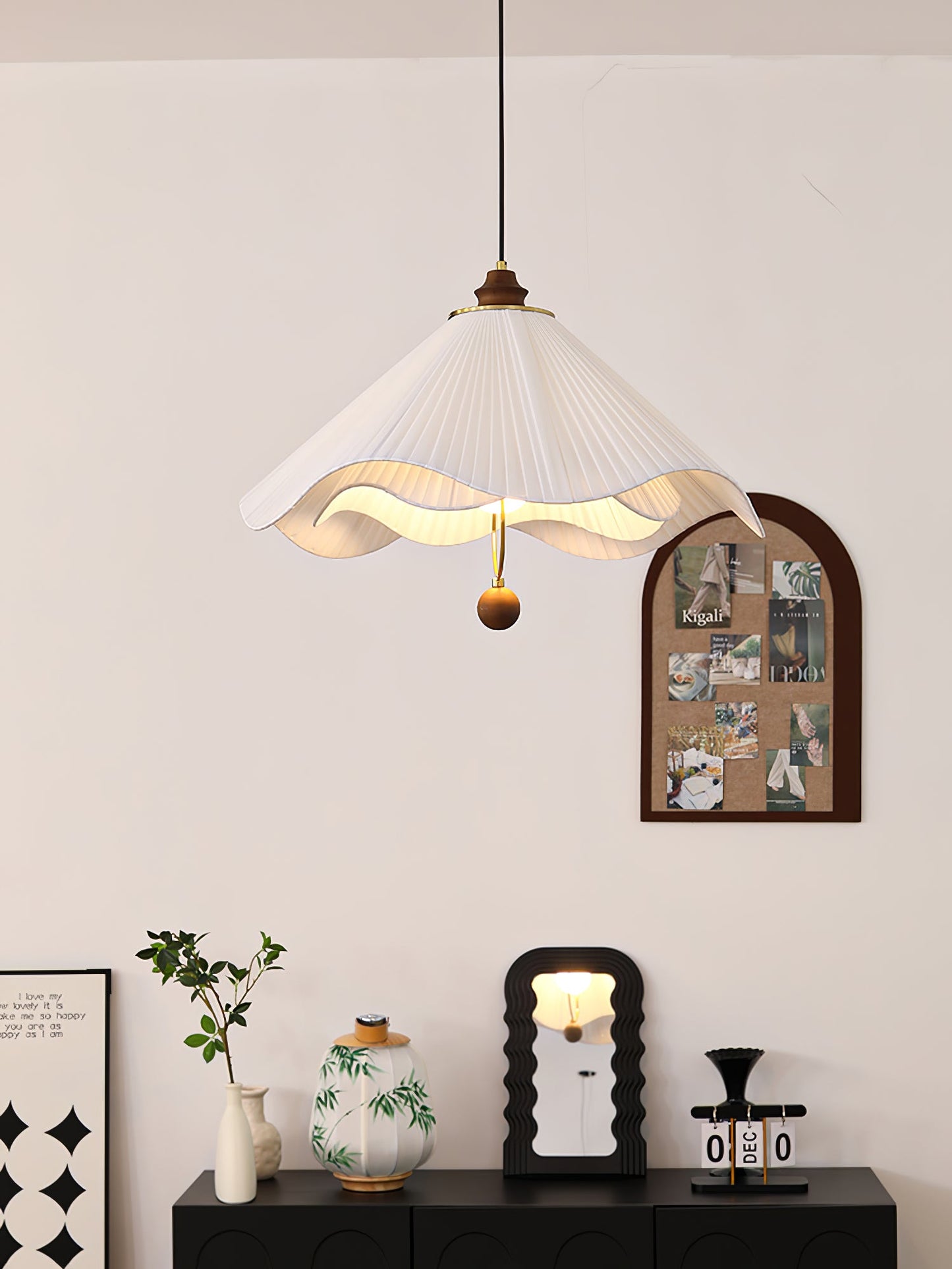 Scallop Edge Drop light Pendant Light