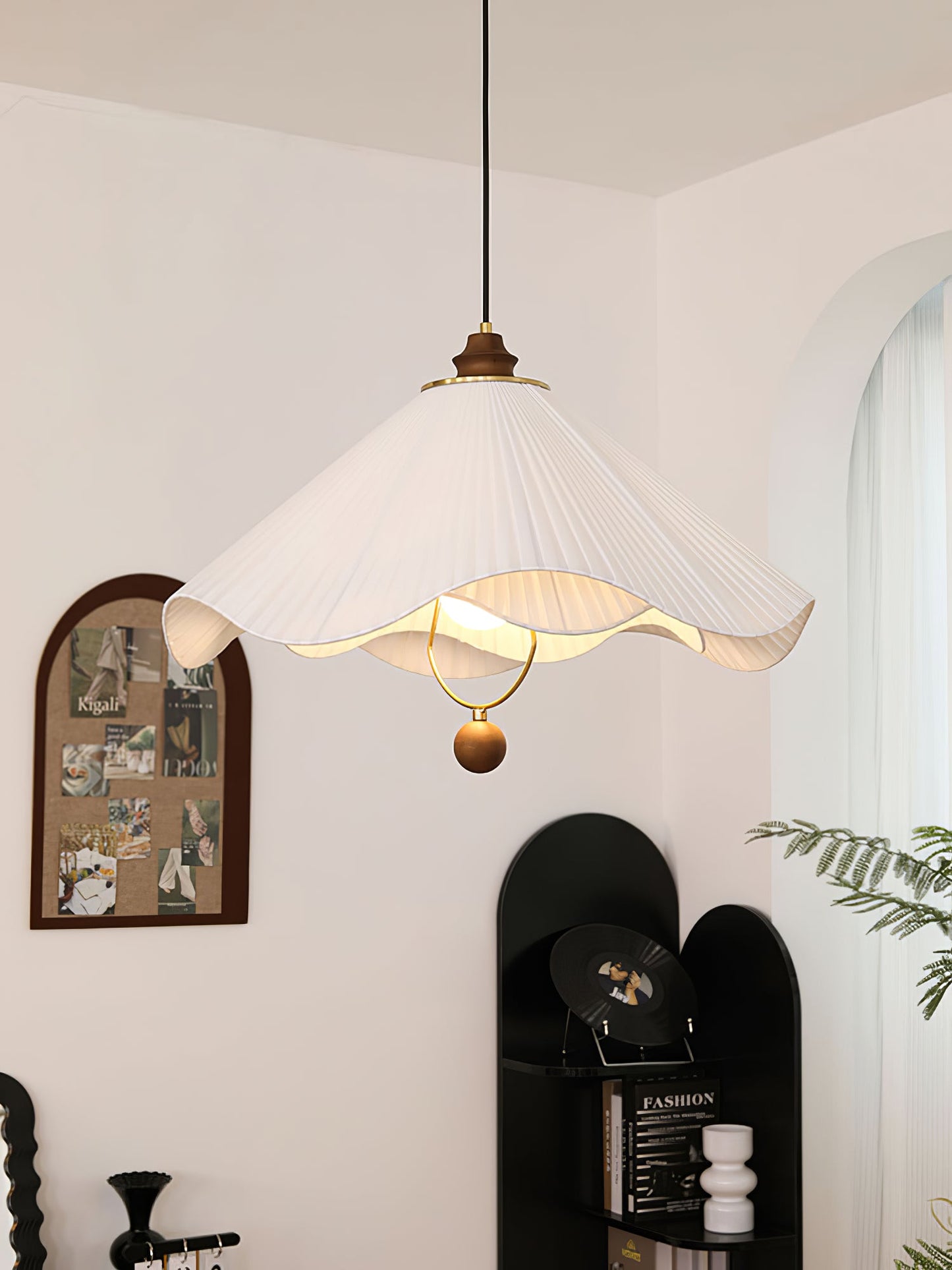 Scallop Edge Drop light Pendant Light