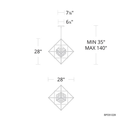 Schonbek Beyond Heracles 28 Inch Led Large Pendant Cp748950