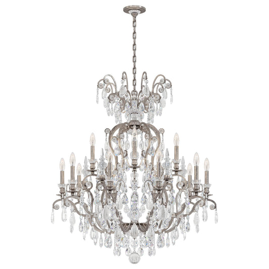 Schonbek Renaissance Rock Crystal 38 Inch 15 Light Chandelier Cp724041