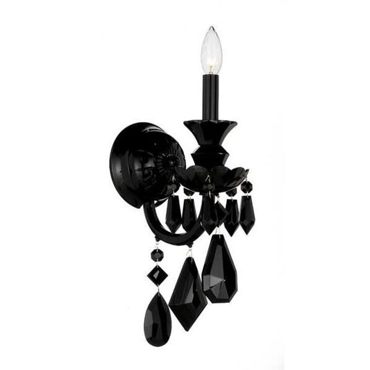 Schonbek Hamilton Black 17 Inch Wall Sconce Cp82018