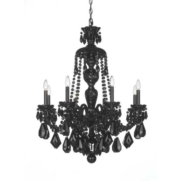 Schonbek Hamilton Black 28 Inch 8 Light Chandelier Cp82271