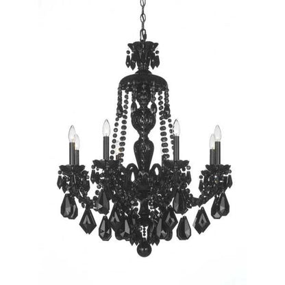 Schonbek Hamilton Black 28 Inch 8 Light Chandelier Cp82271