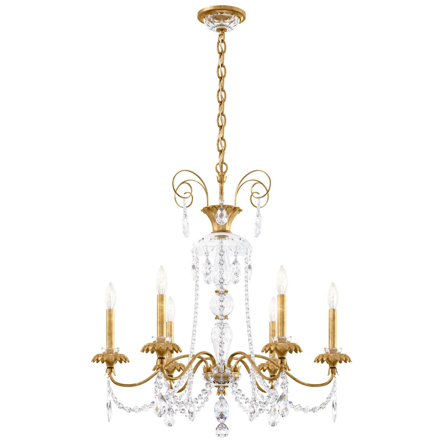 Schonbek Helenia 28 Inch 6 Light Chandelier Cp483506