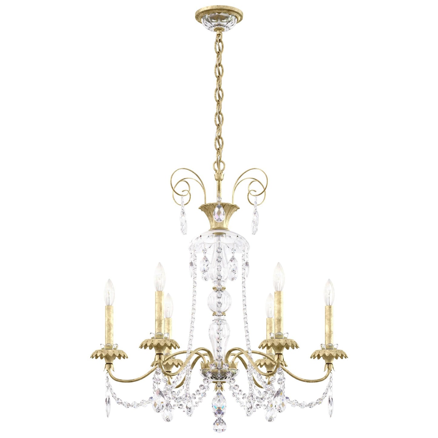 Schonbek Helenia 28 Inch 6 Light Chandelier Cp483506