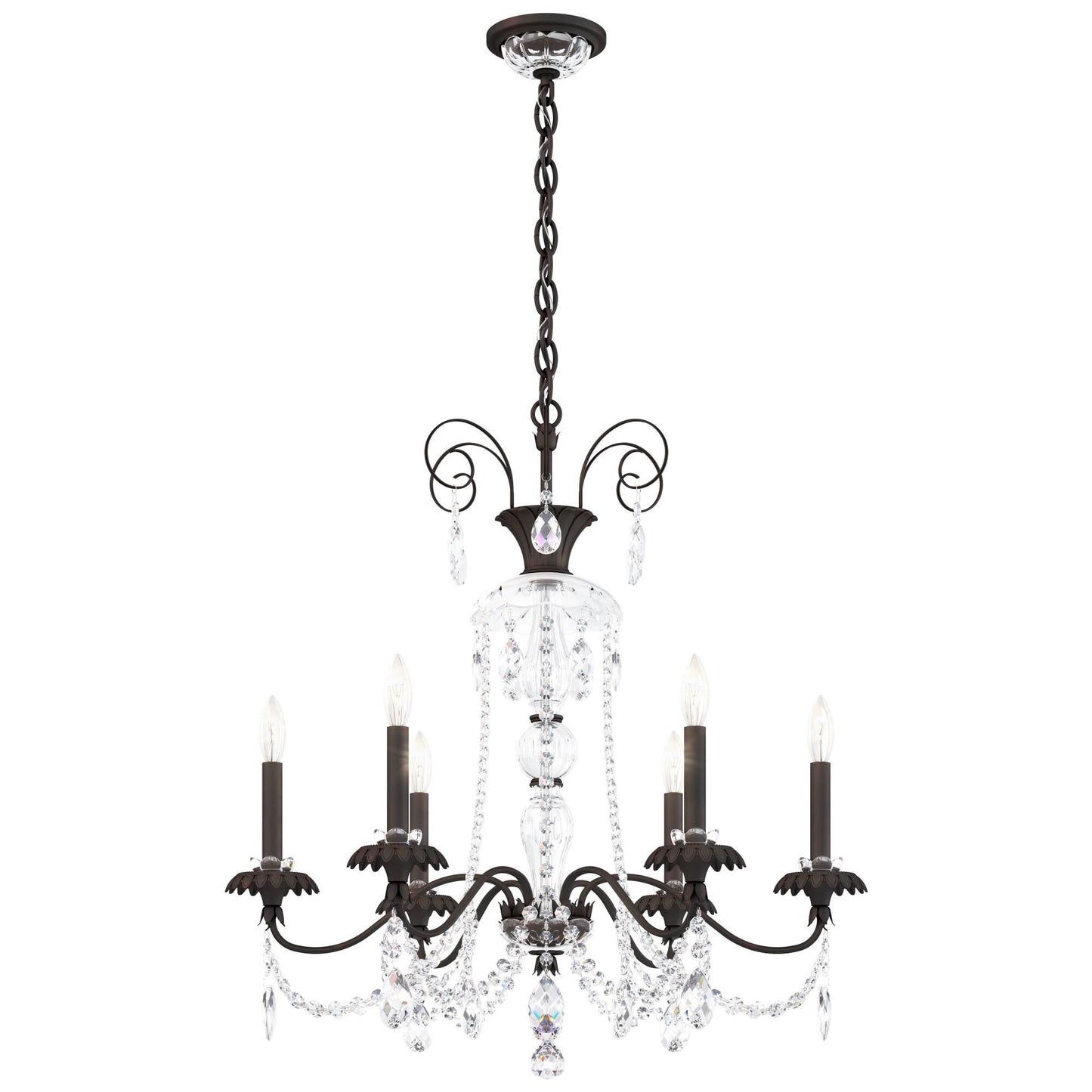 Schonbek Helenia 28 Inch 6 Light Chandelier Cp483506