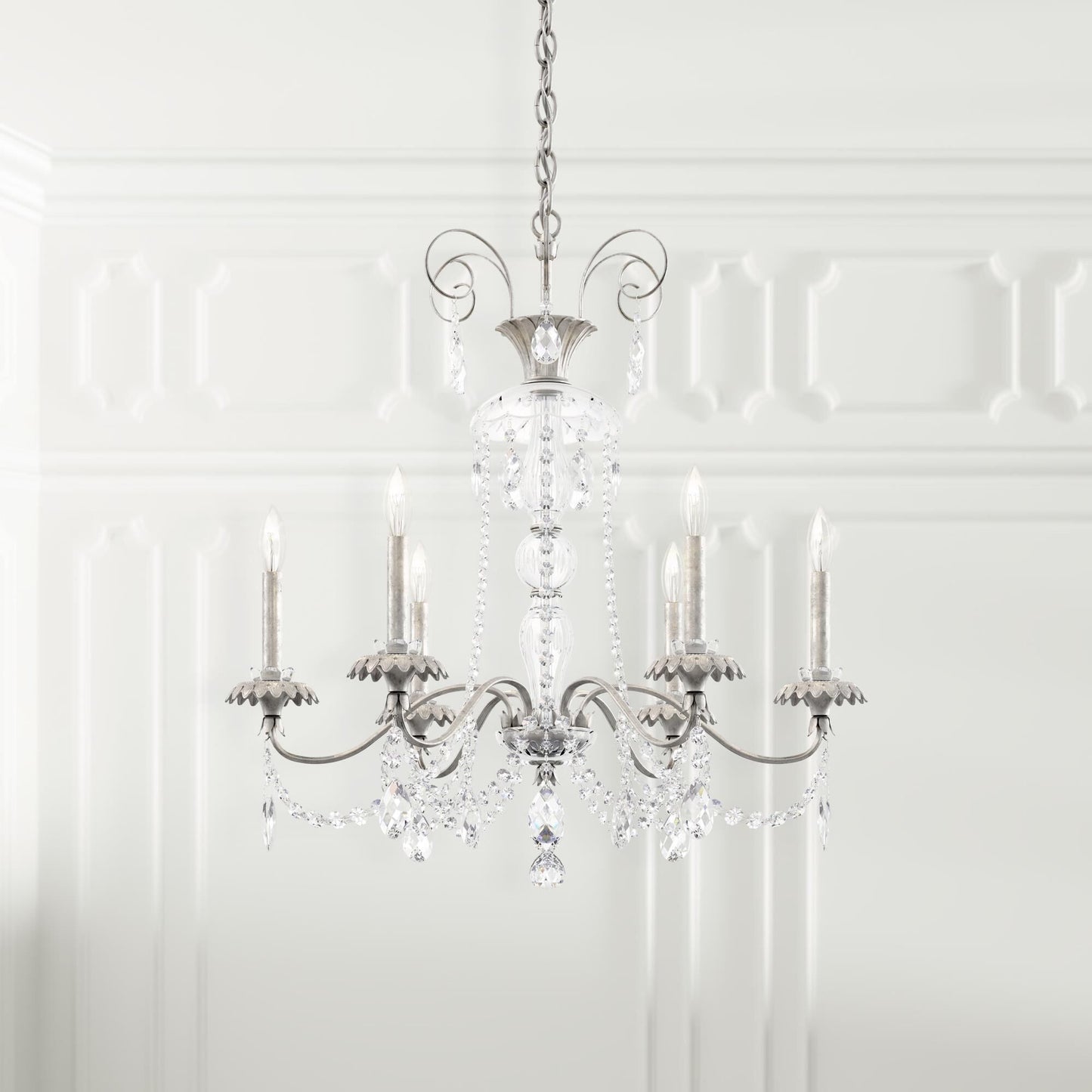 Schonbek Helenia 28 Inch 6 Light Chandelier Cp483506