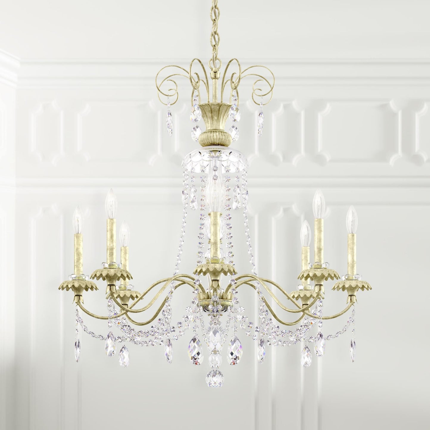 Schonbek Helenia 31 Inch 8 Light Chandelier Cp483510