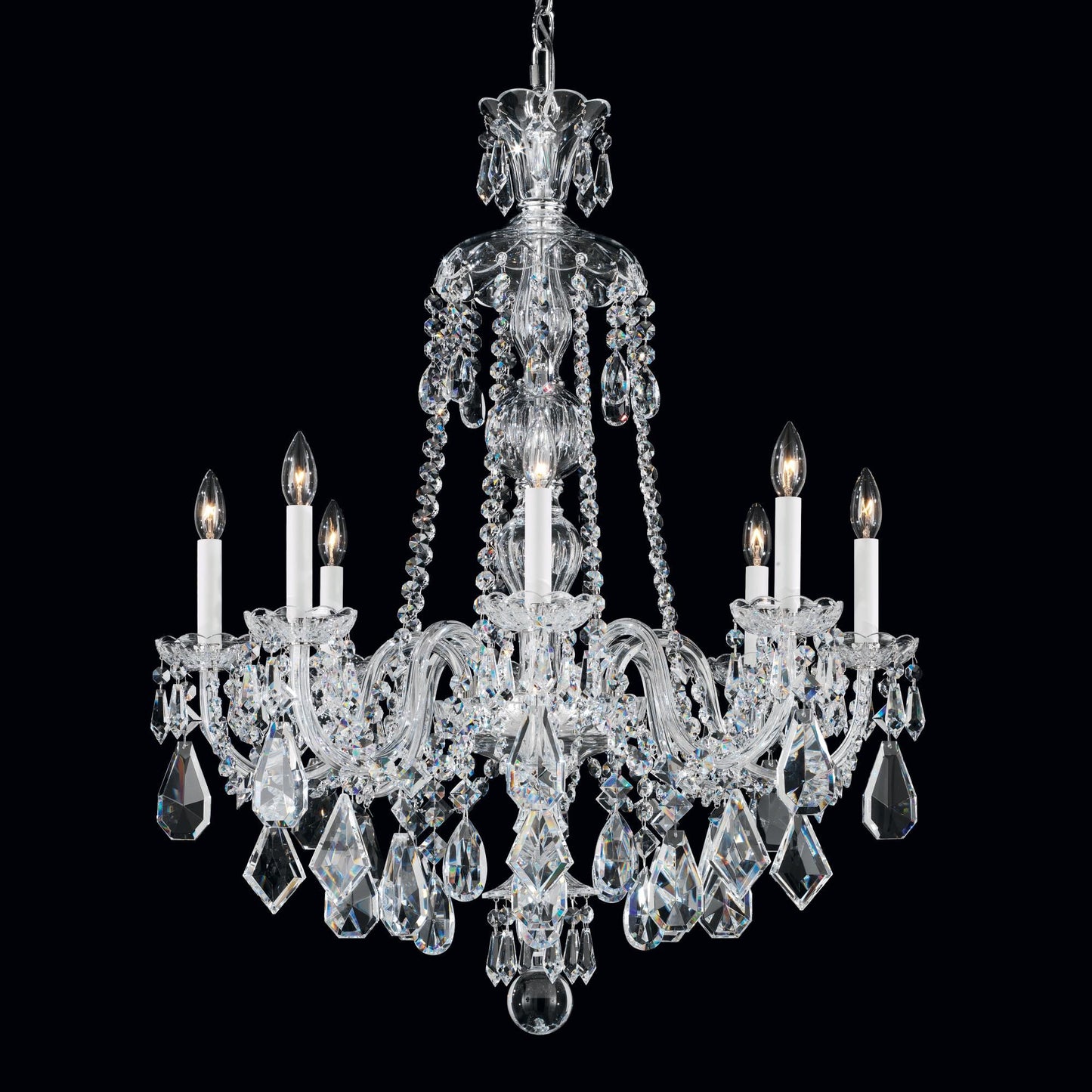 Schonbek Hamilton Black 28 Inch 8 Light Chandelier Cp82271