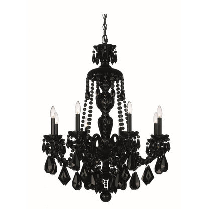 Schonbek Hamilton Black 28 Inch 8 Light Chandelier Cp82271