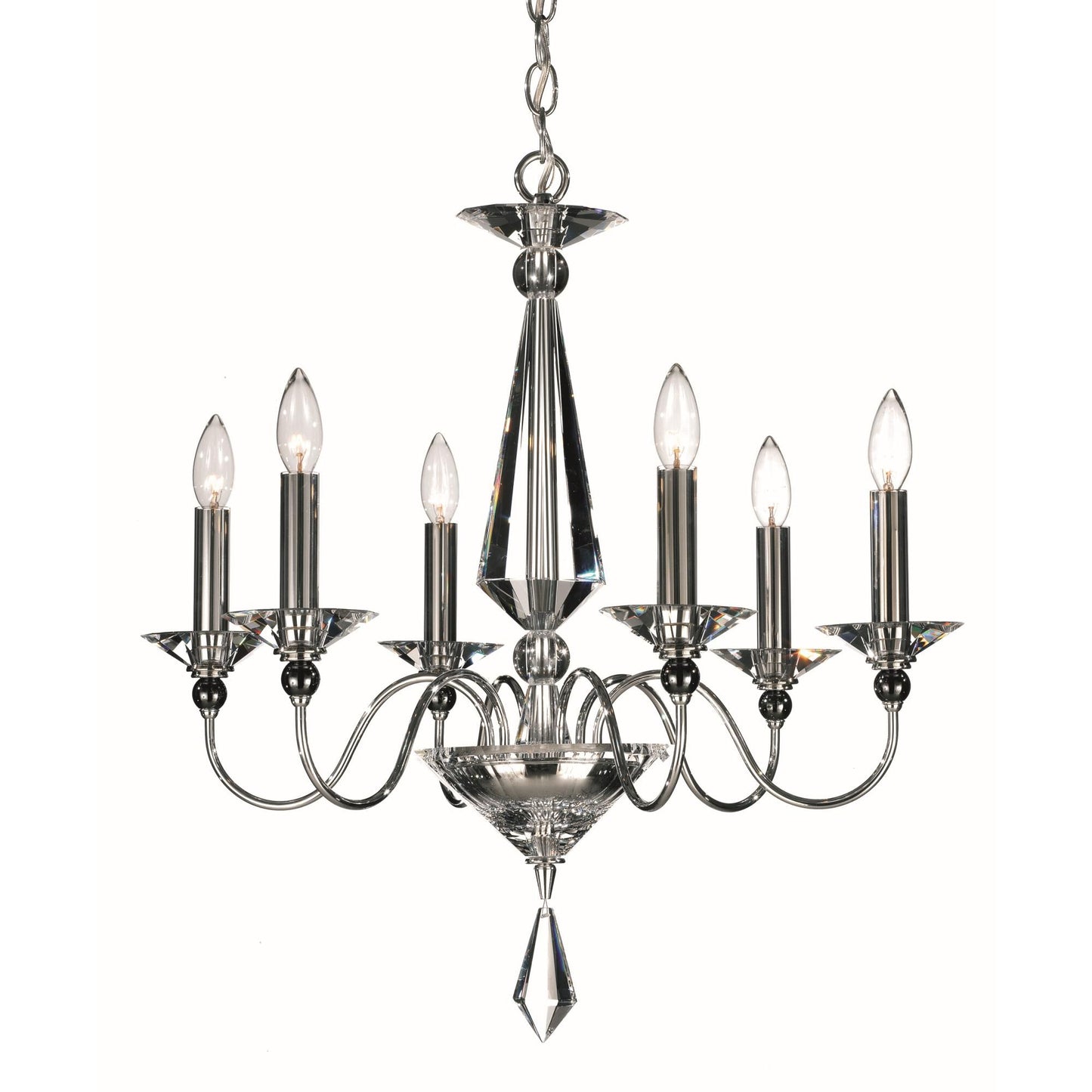 Schonbek Jasmine 22 Inch 6 Light Chandelier Cp118511