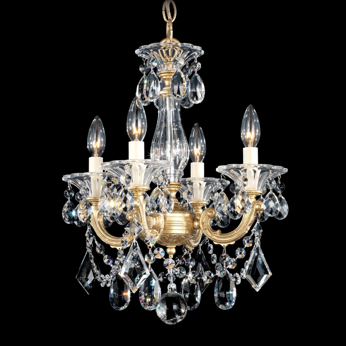 Schonbek La Scala 14 Inch 4 Light Mini Chandelier Cp79438