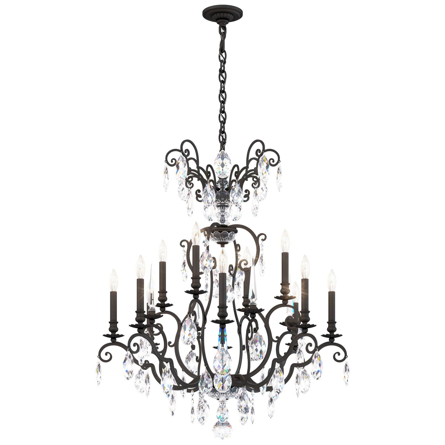 Schonbek Nouveau 32 Inch 12 Light Chandelier Cp484630