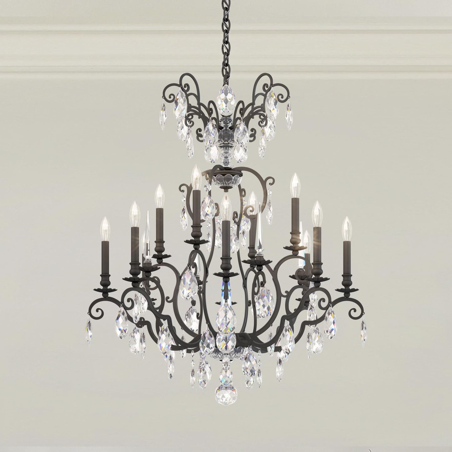 Schonbek Nouveau 32 Inch 12 Light Chandelier Cp484630