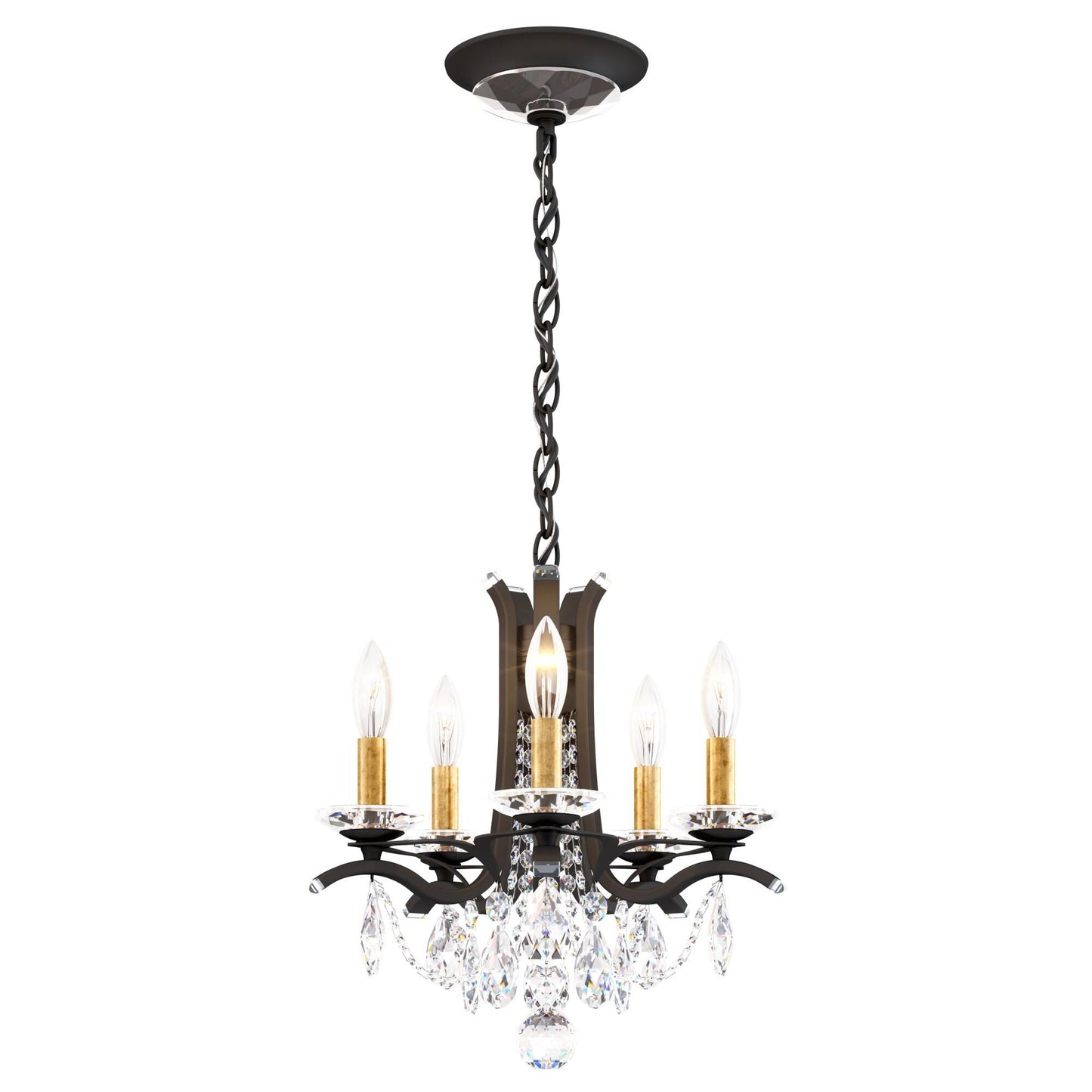 Schonbek Vesca 15 Inch 5 Light Mini Chandelier Cp730339