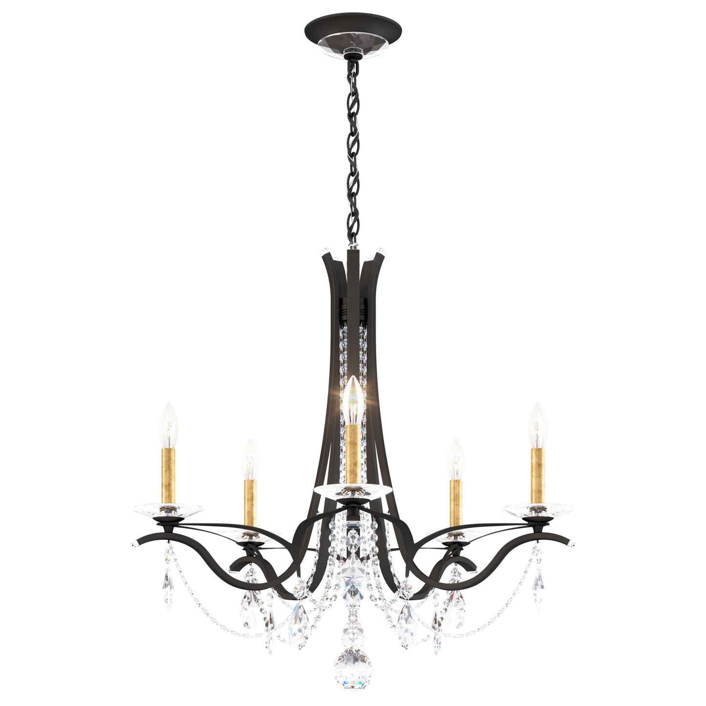 Schonbek Vesca 29 Inch 5 Light Chandelier Cp730329