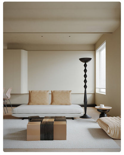 Sculptural Geometric Stack Floor Lamp