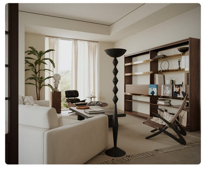 Sculptural Geometric Stack Floor Lamp