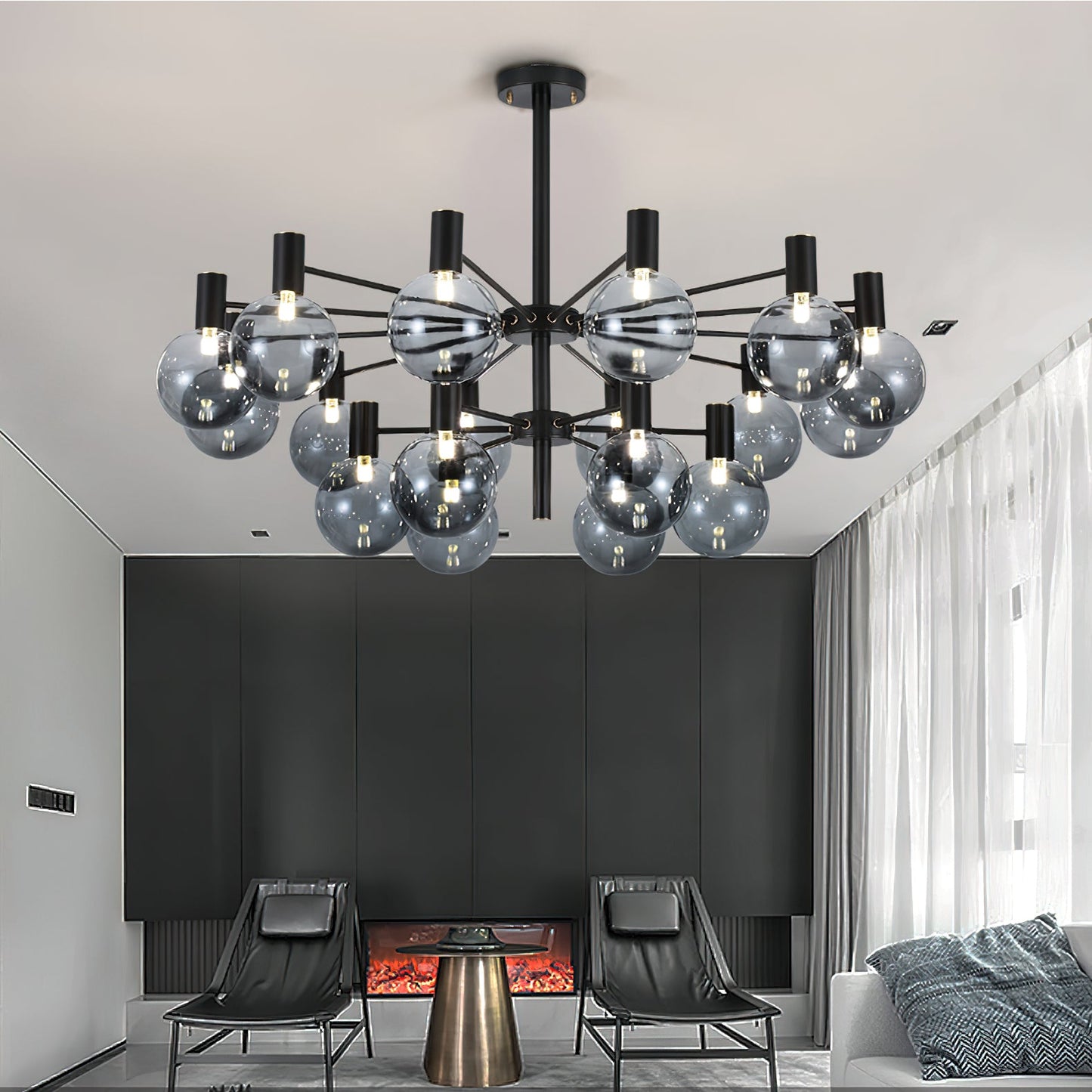 Selva Black Ceiling fixture Chandelier