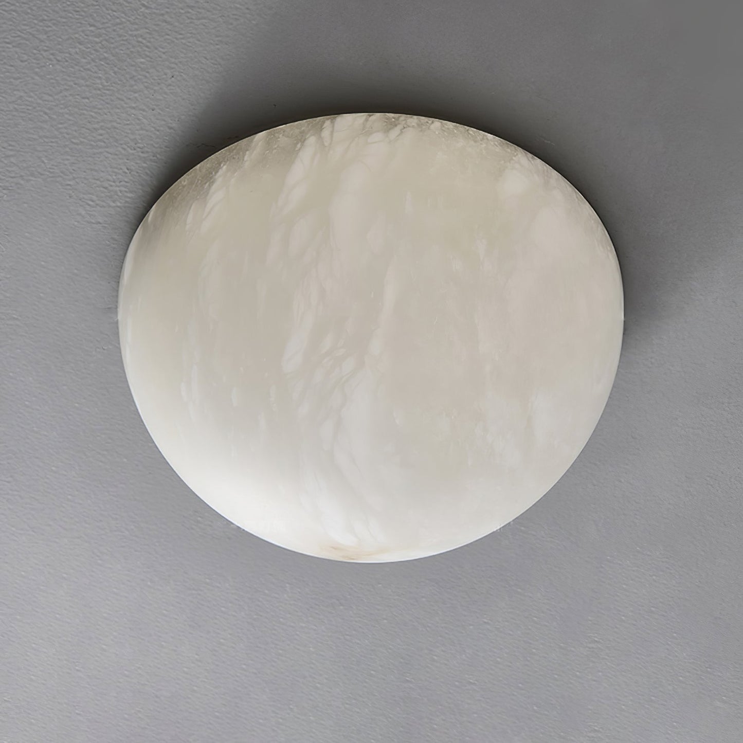 Semicircular Alabaster Wall Lamp