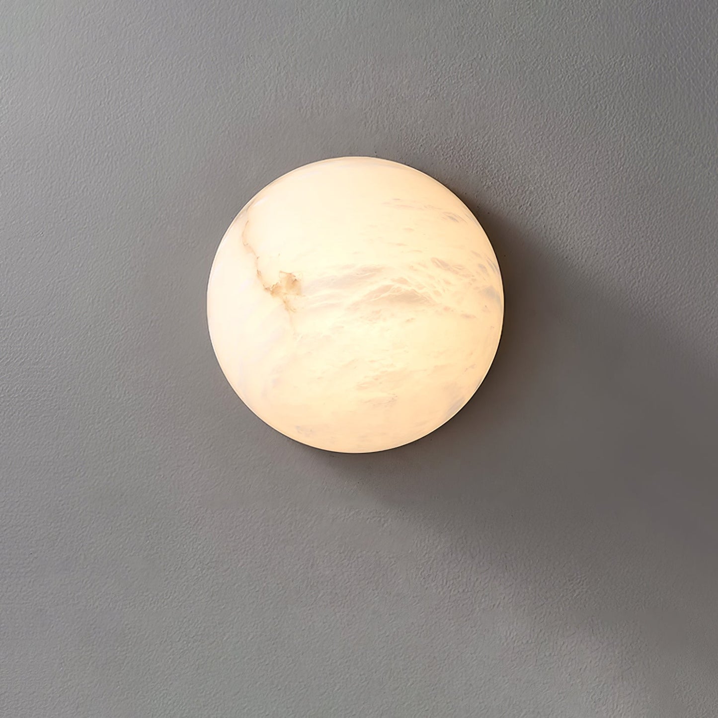 Semicircular Alabaster Wall Lamp