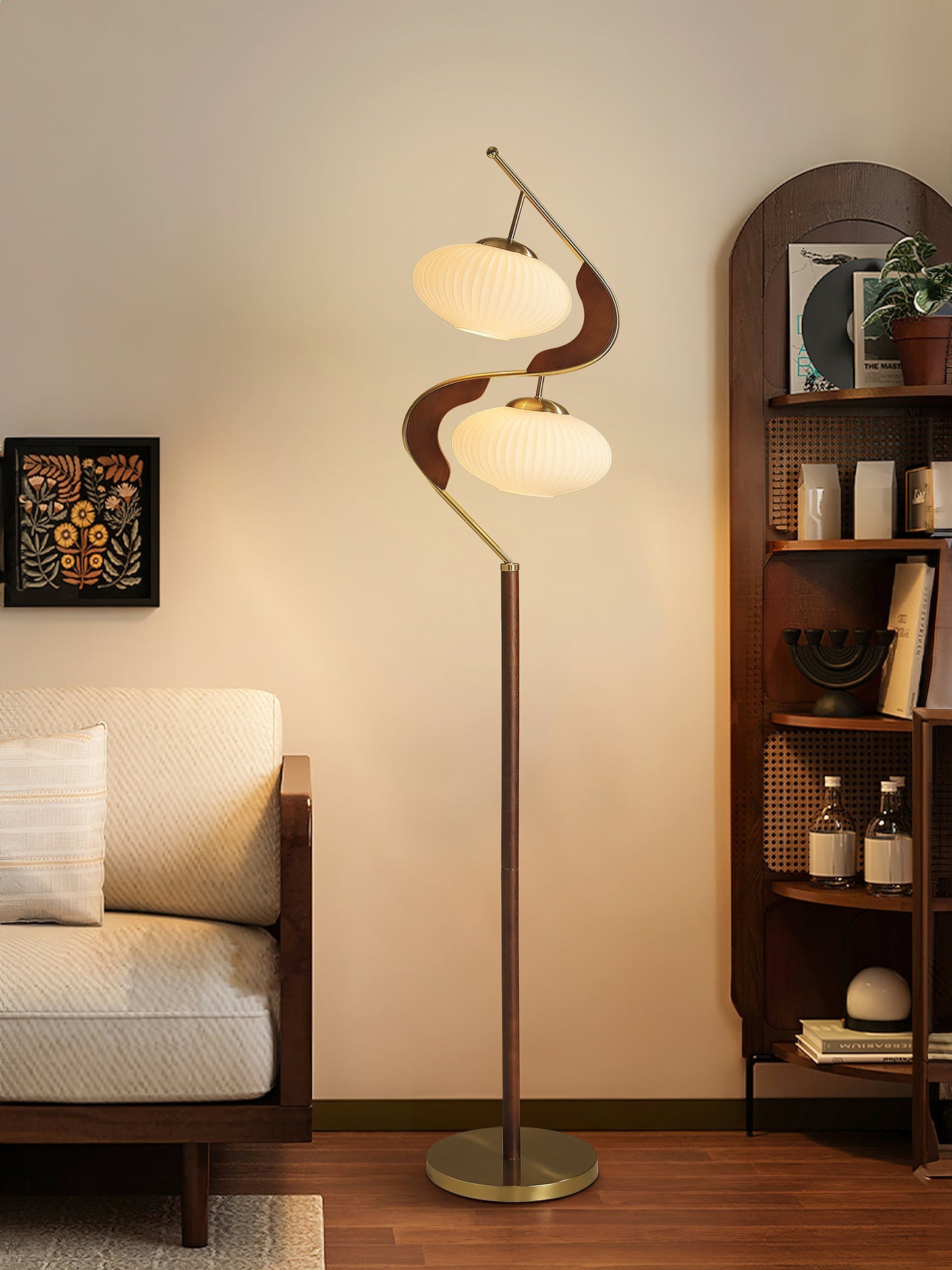 Serenita Double Shade Floor Lamp
