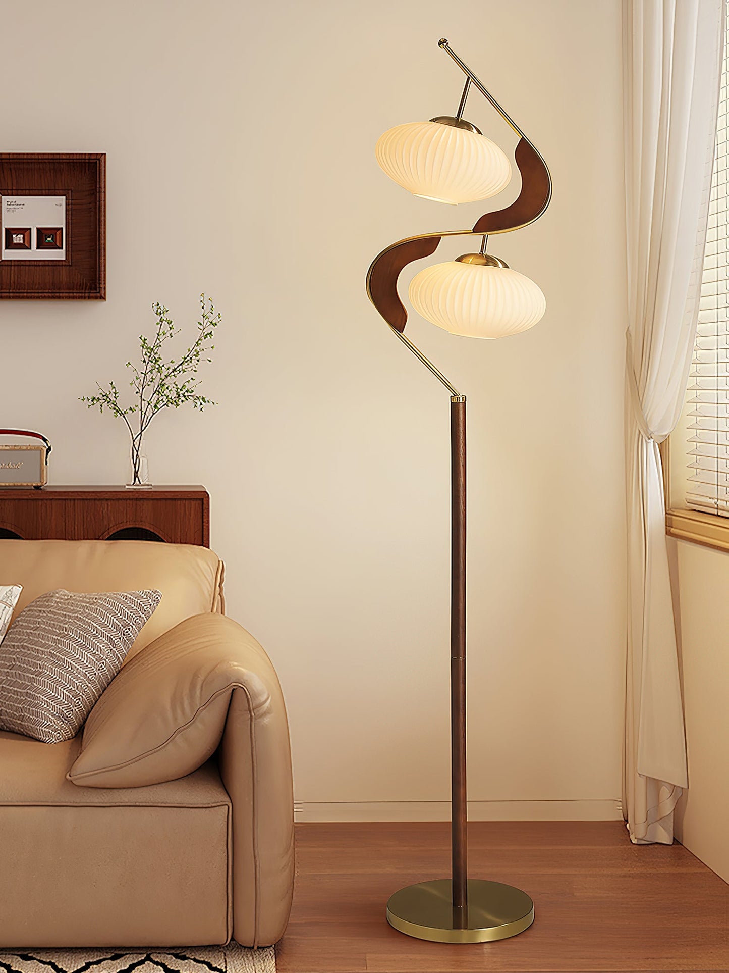 Serenita Double Shade Floor Lamp