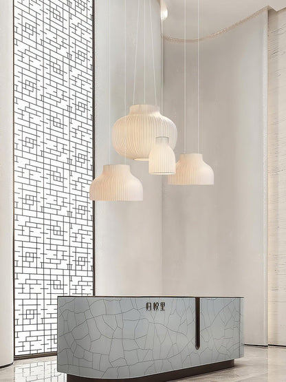 Serica Trio Silk Collection Houselight Pendant Lamp