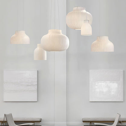 Serica Trio Silk Collection Houselight Pendant Lamp