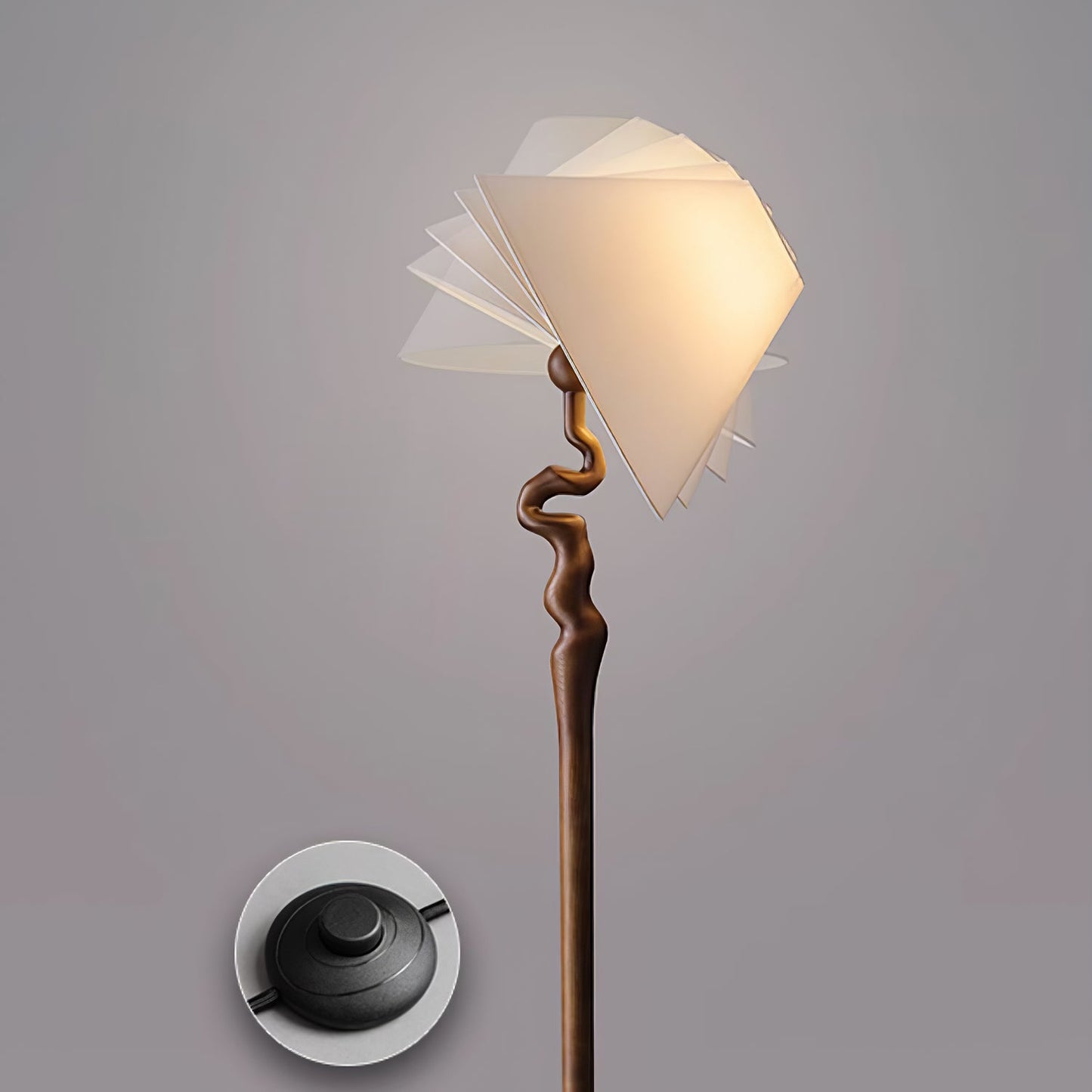 Serpentine Twist Accent Lamp Floor Lamp