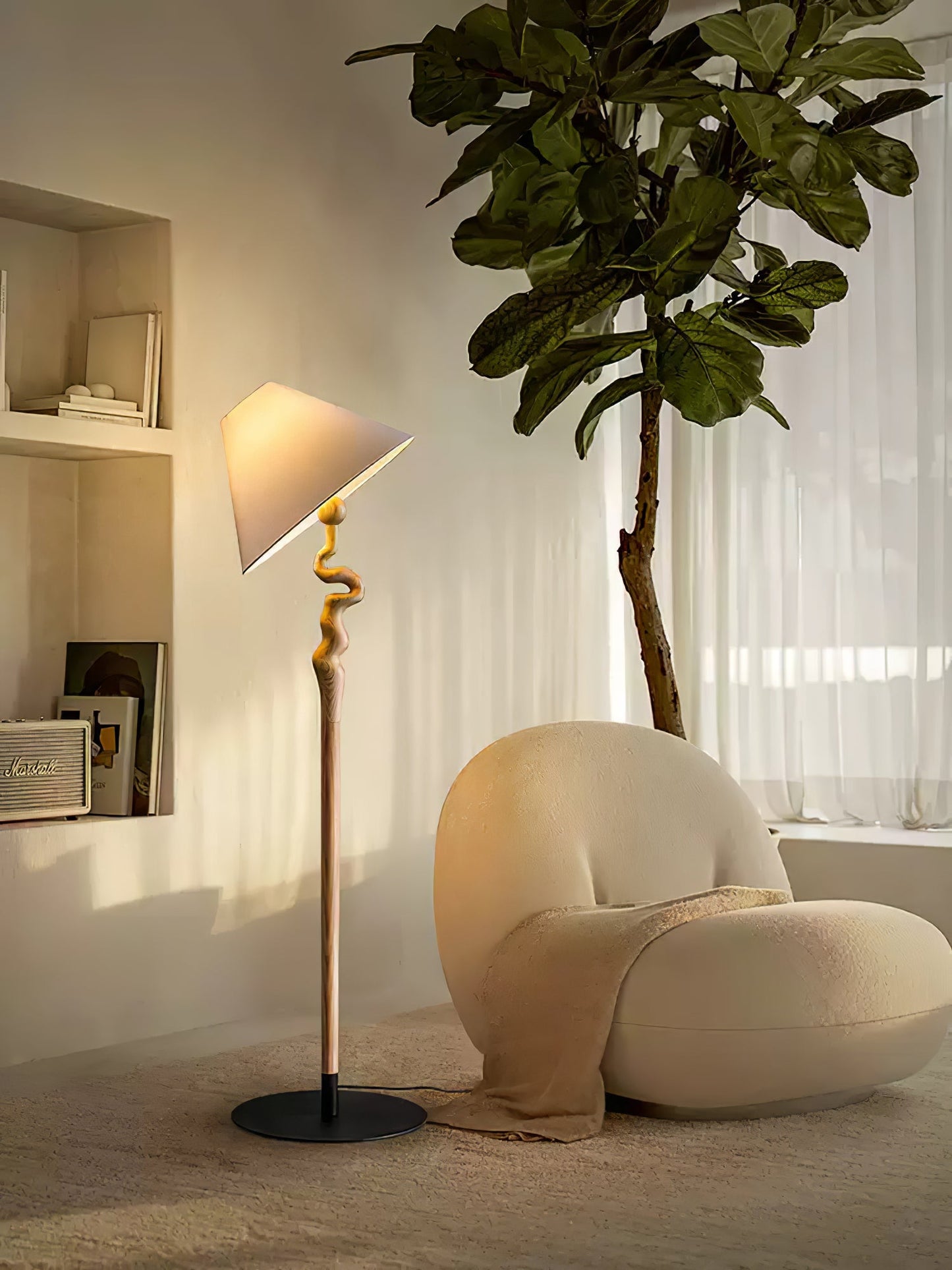 Serpentine Twist Accent Lamp Floor Lamp