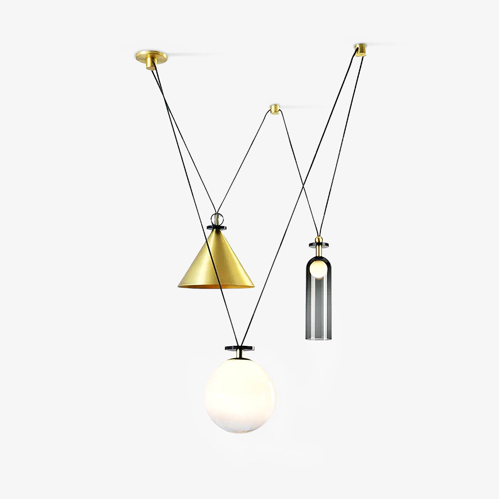 Geometric Shape Art Modern Candelabrum Chandelier