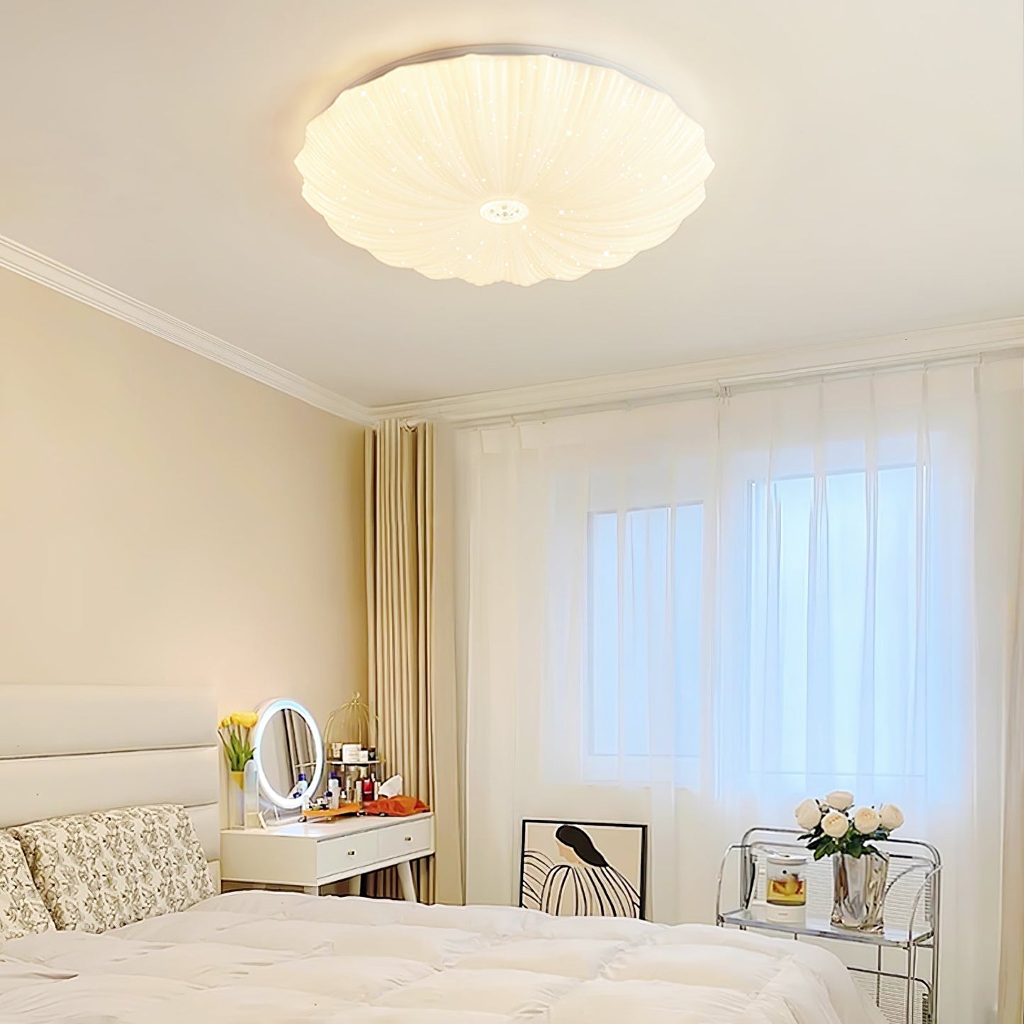 Acrylic Shell Round Ceiling Lamp