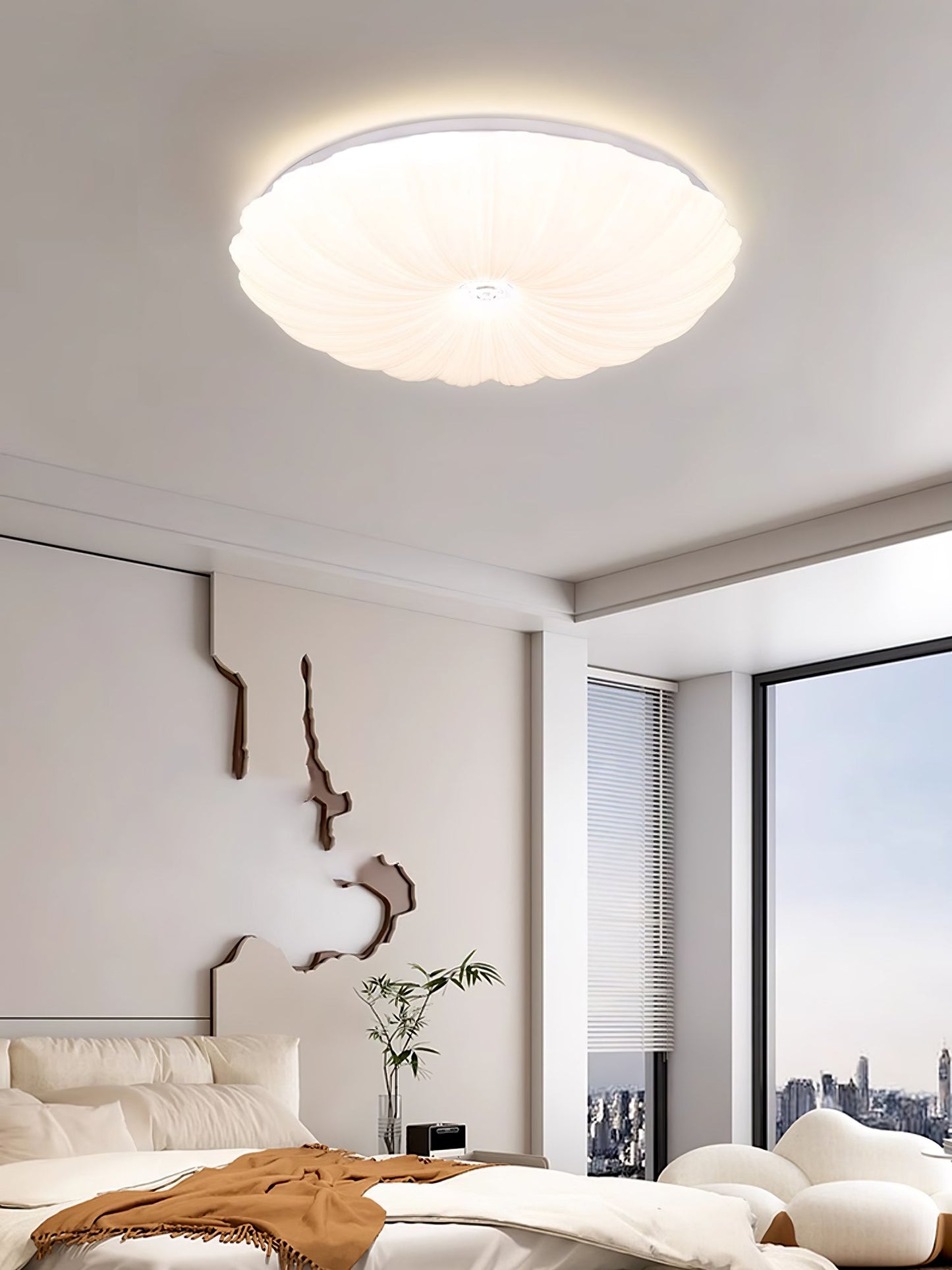 Acrylic Shell Round Ceiling Lamp