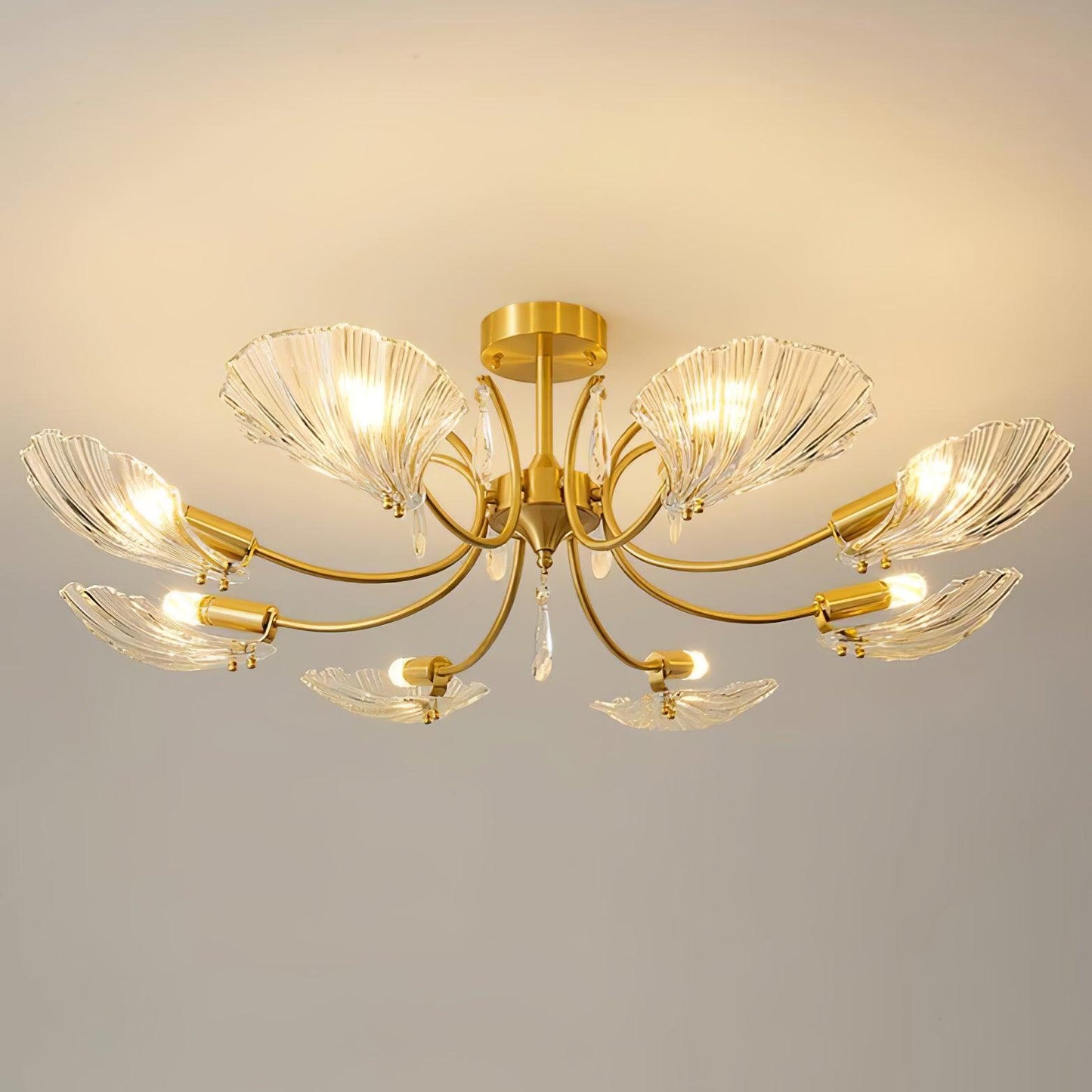 Shell Brass Ceiling-mounted light Ceiling Lamp