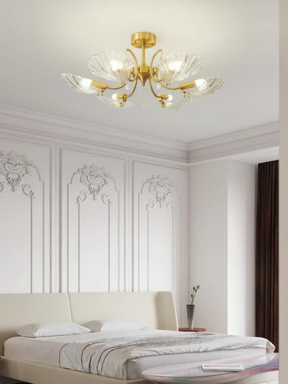 Shell Brass Ceiling-mounted light Ceiling Lamp