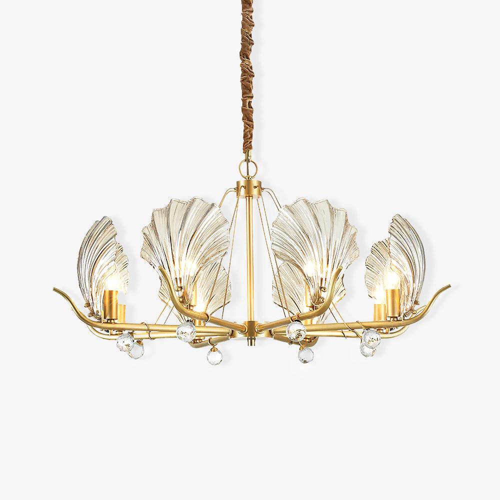 Shell Crystal Crown Chandelier