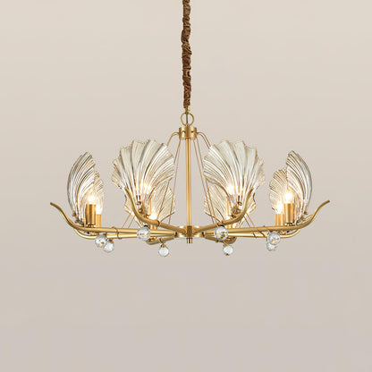 Shell Crystal Crown Chandelier