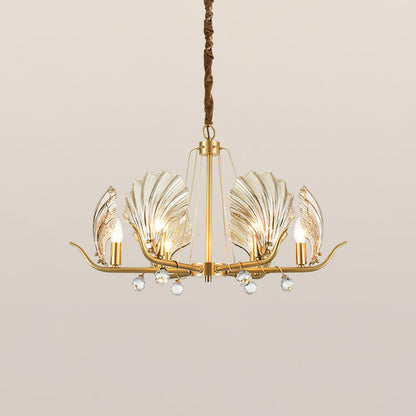 Shell Crystal Crown Chandelier