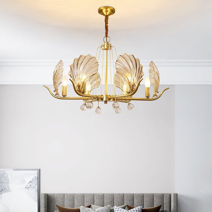 Shell Crystal Crown Chandelier