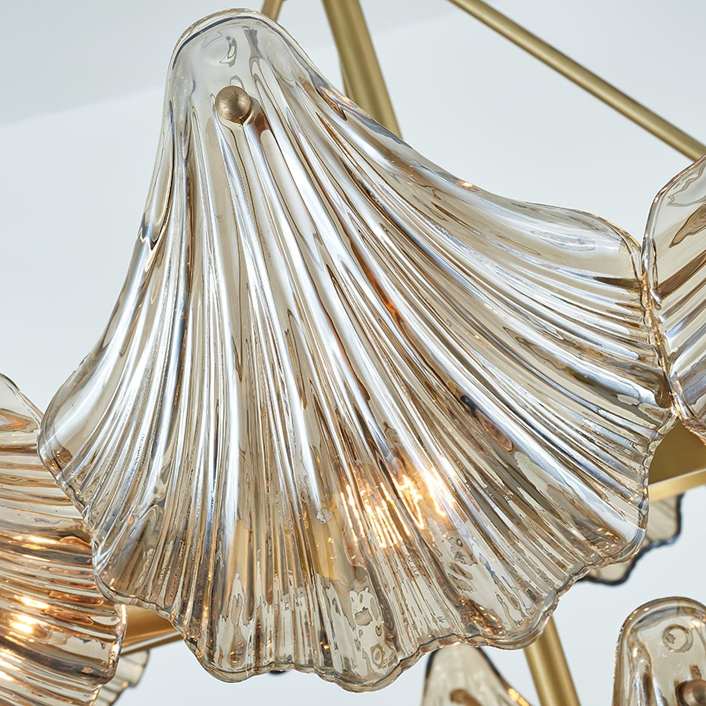 Shell Crystal Crown Chandelier