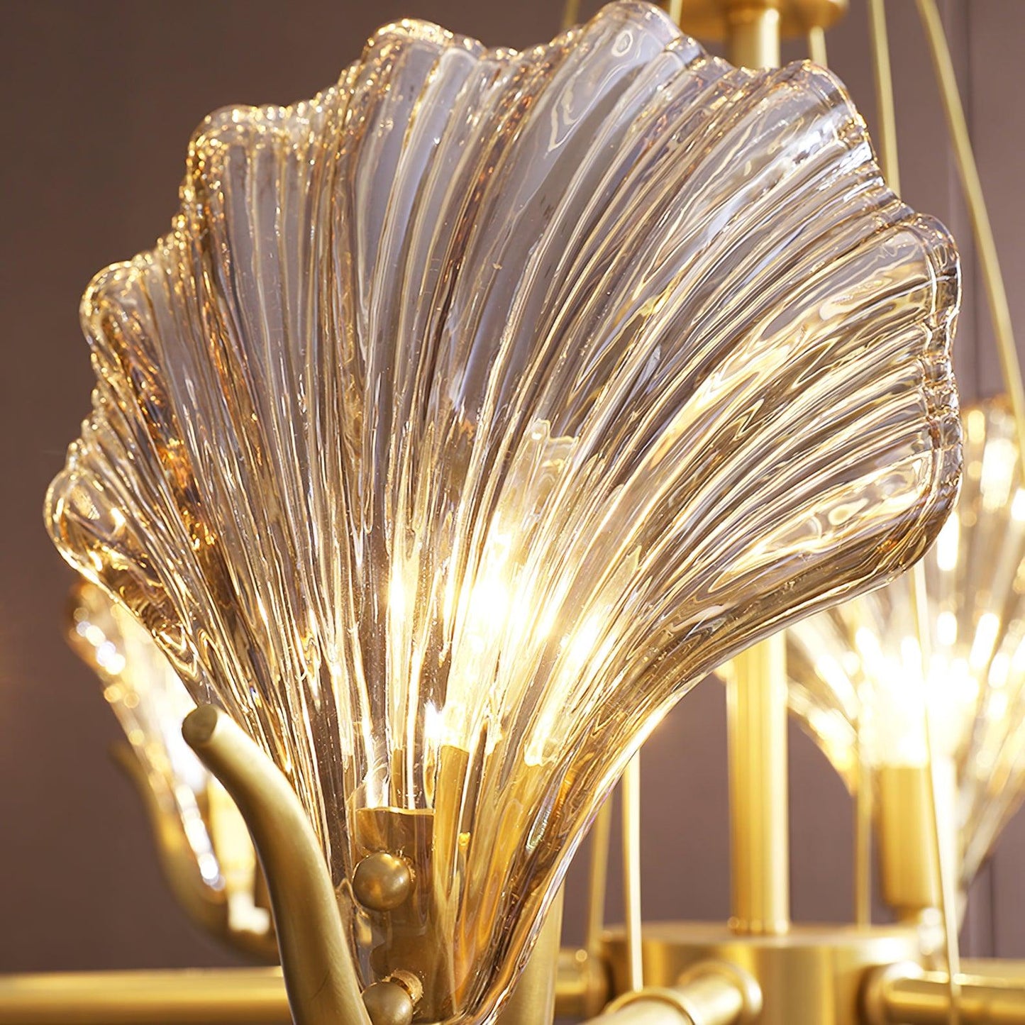 Shell Crystal Crown Chandelier