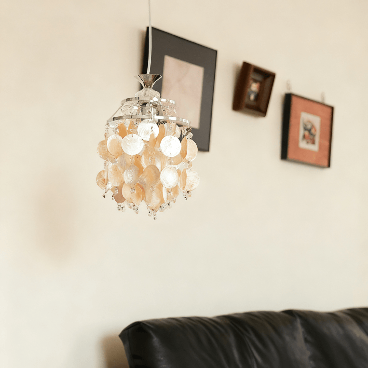 Shell Disc Pendant Light