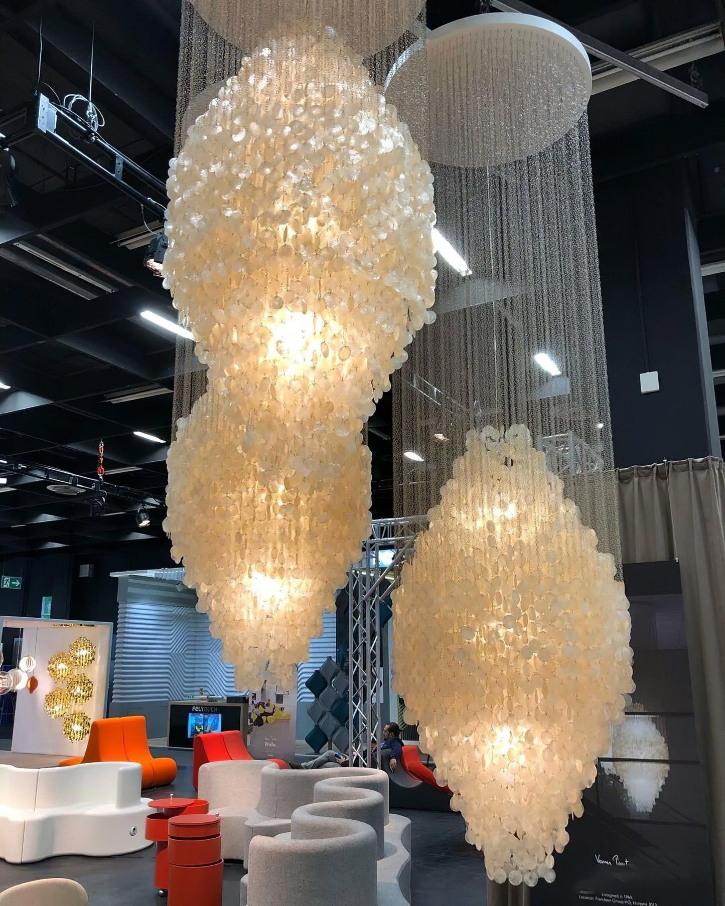 Shell Waterfall Pendant light Chandelier