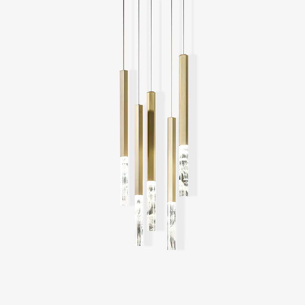 Shine Vertical Plumage Pendant light Suspension