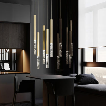 Shine Vertical Plumage Pendant light Suspension